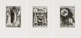 Günter Brus, Die Sterne sind klug ..." (mixed lot: 3 etchings)