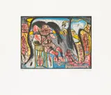 Franz Ringel, Untitled, 1979, colour etching; unframed