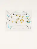 Mario Merz, Untitled, 1988, colour etching; unframed