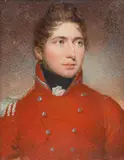 William John Newton, Portrait of an officer, 1812, miniature painting on ivory