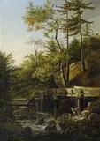 Friedrich Gauermann, Deer at a brook