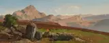 Albert Zimmermann, Mountain landscape (Carnic Alps)