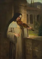 Hermann Kaulbach, Ein Lied (a song), oil on canvas