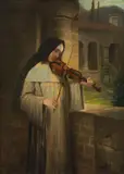 Hermann Kaulbach, Ein Lied (a song), oil on canvas