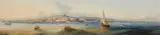 G. Gianni, Panorama of Naples, oil on canvas
