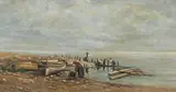 Theodor von Hörmann, Fishermen on the beach