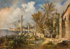 Marie Egner, Corfu, c. 1891, oil on panel