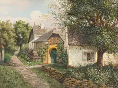 Karl Flieher, Radlsbach bei Spitz a/Donau / Wachau, mixed media on paper