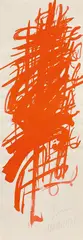 Markus Prachensky, Untitled, India ink on paper; unframed