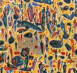 Gunter Damisch, Flämmler im Gelb, 2007, oil on canvas; unframed