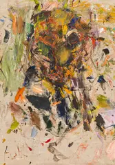 Martha Jungwirth, Der Weidekopf, oil on canvas; framed