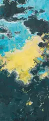 Cornelius Kolig, Untitled, acrylic on wood; framed