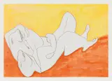 Maria Lassnig, Untitled (from the edition "Friendship"), 2008, offset lithograph on Velin by Somerset; framed