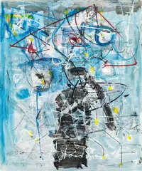 Hans Staudacher, Untitled, 1987, acrylic on canvas; unframed