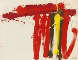 Markus Prachensky, Ladas, Luras & Bilella, 1994, acrylic on canvas; framed
