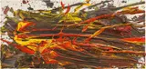 Otto Muehl, Untitled ("Materialbild"), 1988, oil on plate; unframed
