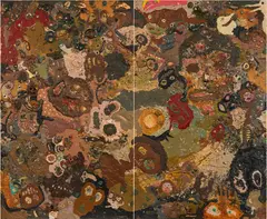 Gelatin, Guernica, 2005, plasticine on board (two-piece); unframed