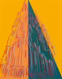 Cologne Cathedral by Andy Warhol, 1985, Farbserigraphie mit Diamantstaub auf leichtem Karton, sold Mar 2022