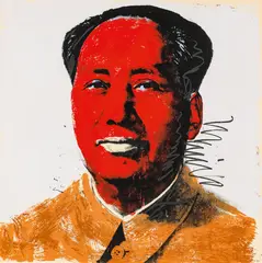 Mao by Andy Warhol, 1972, screenprint; framed, sold Mar 2022