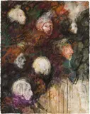 Anton Christian, Westwind schwarz, 1993, mixed media on paper; framed