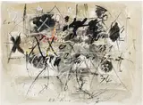 Untitled by Hans Staudacher, 1979, mixed media on paper; framed, sold Mar 2022