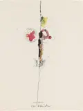 Erotische Abstraktion by Hans Staudacher, 1978, mixed media on paper; framed, sold Mar 2022