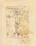 Hermann Nitsch, Christus der Widdergott, 1983, serigraph on original relic; framed
