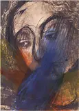 Arnulf Rainer, Untitled, laser print, overpainted; framed