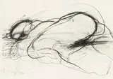 Arnulf Rainer, Nude, overpainted (Gustav Klimt)