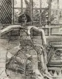 Heinz Stangl, Seated female in the studio