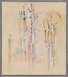 Oswald Oberhuber, Untitled, 1959, mixed media on board; framed