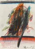 Franz Ringel, Untitled, 1989, mixed media on paper; framed