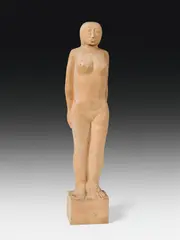 Oskar Bottoli, Standing figure, 1993, limewood
