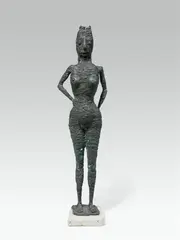Oskar Bottoli, Female figure, 1971, bronze