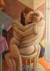 Wolfgang Herzig, Farewell, 1991, oil on canvas on panel; unframed