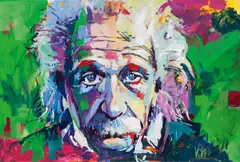 Voka, Einstein, 2007, acrylic on canvas; unframed