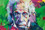 Voka, Einstein, 2007, acrylic on canvas; unframed