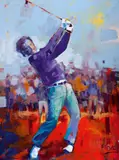 Voka, Severiano Ballesteros, 2009, acrylic on canvas; unframed