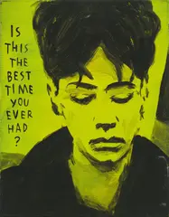 Is this the best time you ever had? by Andreas Leikauf, 2002, oil on canvas; unframed, sold Mar 2022