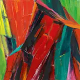 Leopold Ganzer, 11-00-22, 1987, acrylic on canvas; unframed