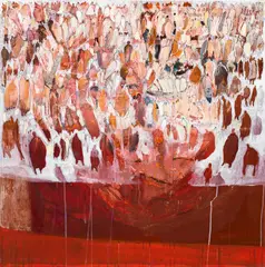 Sylvia K. Kummer, Untitled (from the cycle "angela nova"), 2020/2021, mixed media on canvas; unframed