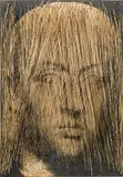 Ilse Haider, Untitled, 1993, photographic emulsion on wooden board, rattan bars