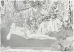 Sevda Chkoutova, Liegende, 2011, graphite pencil on paper