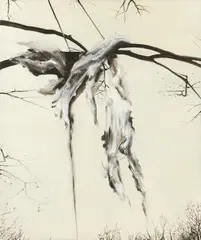 Thomas Riess, Gehänge, 2017, oil on canvas; framed