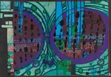 A RAINY DAY ON THE REGENTAG by Friedensreich Hundertwasser, 1972, screen print in 16 colours with metal impression in 5 colours on metal board; framed, offered Mar 2022