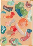 Hubert Schmalix, Untitled, 1976, mixed media on paper; framed