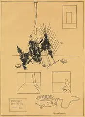 Bruno Gironcoli, Brochure "Kornähre, 1973, serigraph; framed
