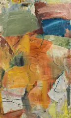 Ahmet Oran, Untitled, 1993, oil and collage on paper; framed