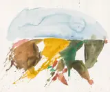 Karl Korab, Untitled, 1985, watercolour on paper; framed