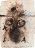 Ernst Len, Untitled, 1983, mixed media on paper; framed